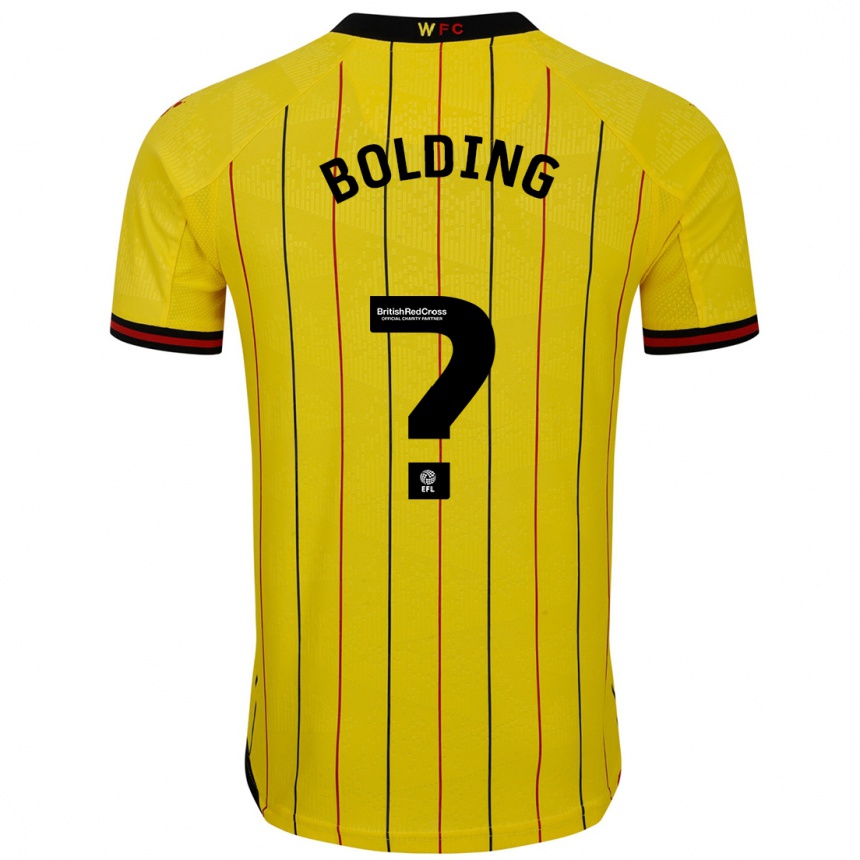 Vaikiškas Charlie Bolding #0 Geltona Juoda Namų Marškinėliai 2024/25 T-Shirt