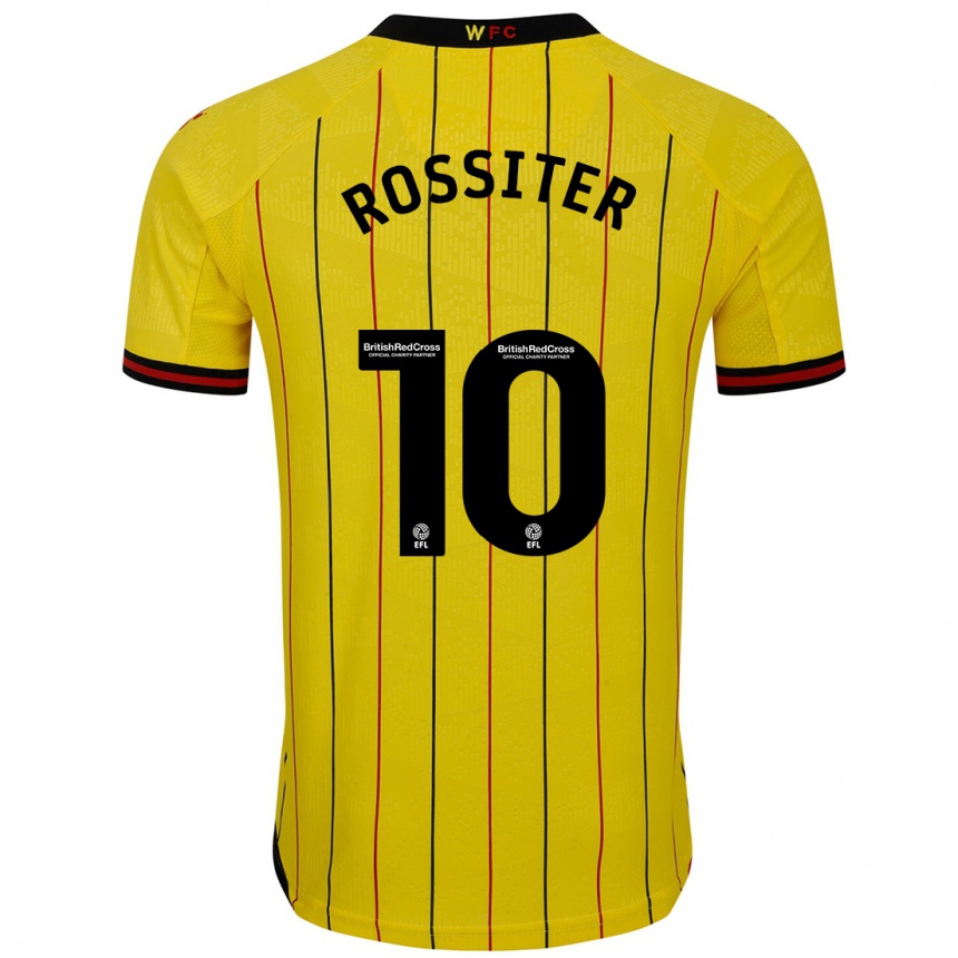 Vaikiškas Annie Rossiter #10 Geltona Juoda Namų Marškinėliai 2024/25 T-Shirt