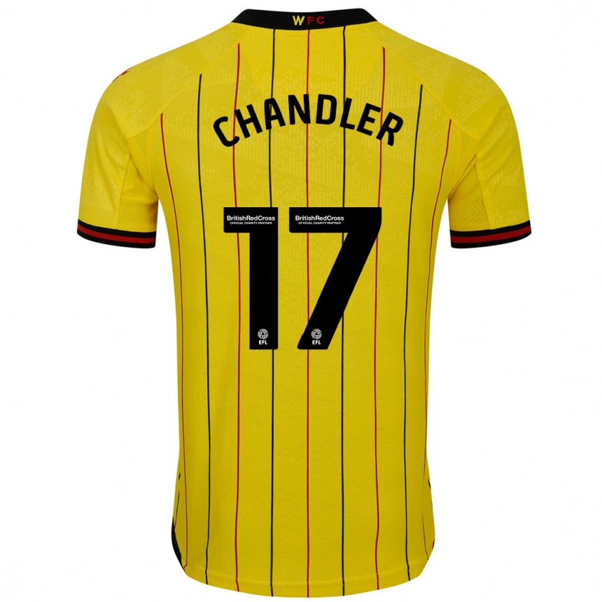 Vaikiškas Megan Chandler #17 Geltona Juoda Namų Marškinėliai 2024/25 T-Shirt