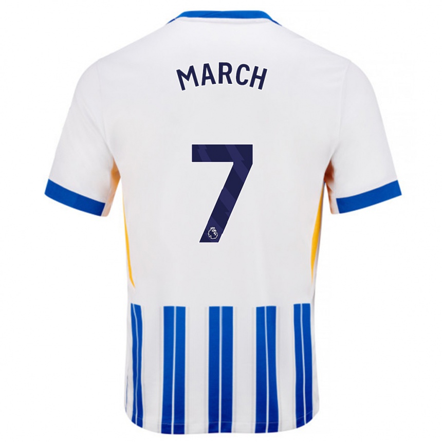 Vaikiškas Solly March #7 Balta Mėlyna Segtukai Namų Marškinėliai 2024/25 T-Shirt