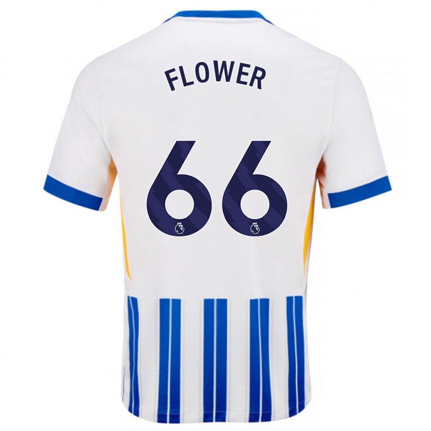 Vaikiškas Louis Flower #66 Balta Mėlyna Segtukai Namų Marškinėliai 2024/25 T-Shirt