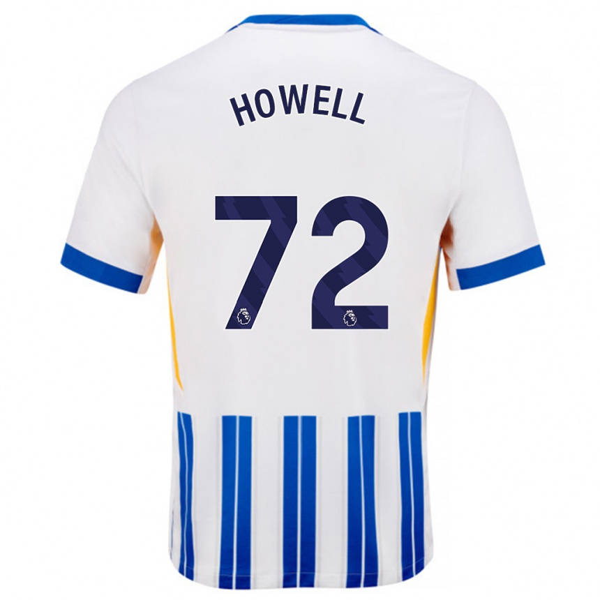 Vaikiškas Harry Howell #72 Balta Mėlyna Segtukai Namų Marškinėliai 2024/25 T-Shirt