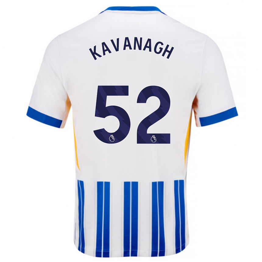 Vaikiškas Leigh Kavanagh #52 Balta Mėlyna Segtukai Namų Marškinėliai 2024/25 T-Shirt