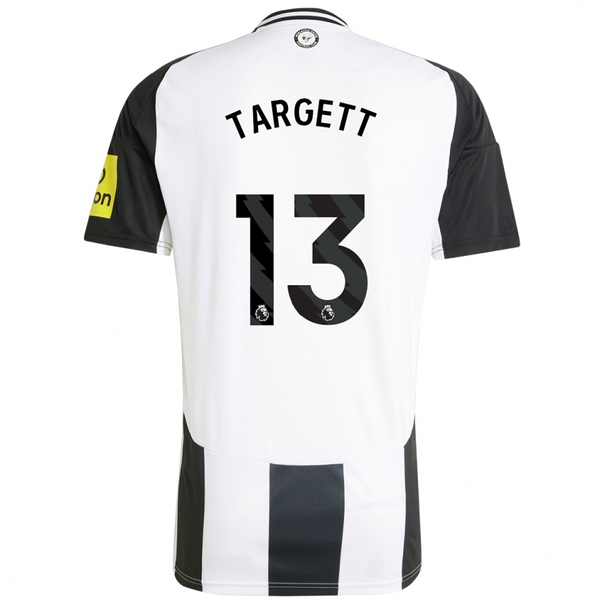 Vaikiškas Matt Targett #13 Balta Juoda Namų Marškinėliai 2024/25 T-Shirt