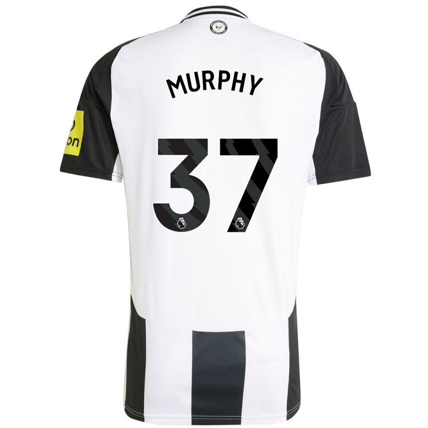 Vaikiškas Alex Murphy #37 Balta Juoda Namų Marškinėliai 2024/25 T-Shirt