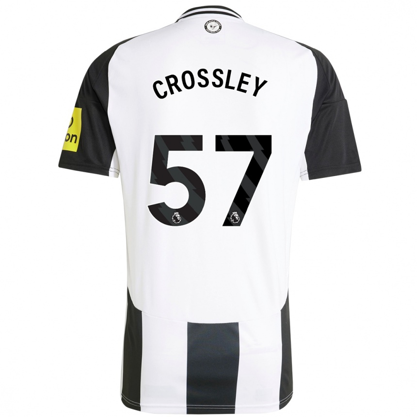 Vaikiškas Kyle Crossley #57 Balta Juoda Namų Marškinėliai 2024/25 T-Shirt