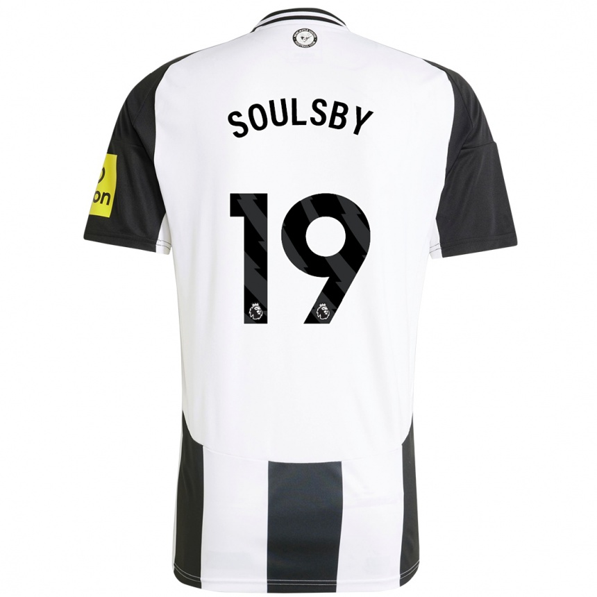 Vaikiškas Anna Soulsby #19 Balta Juoda Namų Marškinėliai 2024/25 T-Shirt