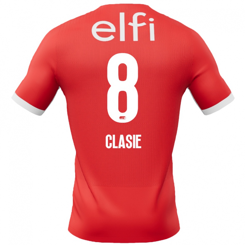 Vaikiškas Jordy Clasie #8 Raudona Balta Namų Marškinėliai 2024/25 T-Shirt