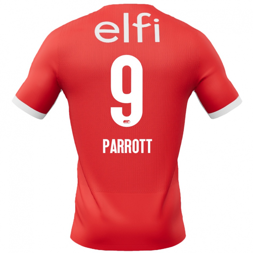 Vaikiškas Troy Parrott #9 Raudona Balta Namų Marškinėliai 2024/25 T-Shirt