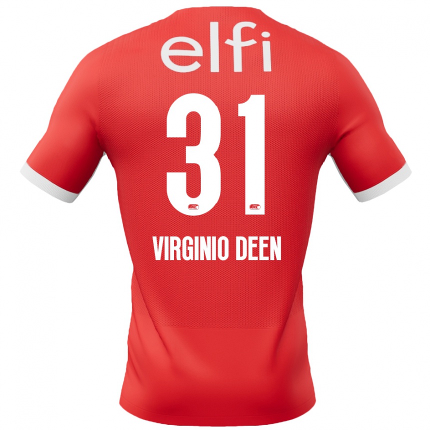 Vaikiškas Daniël Virginio Deen #31 Raudona Balta Namų Marškinėliai 2024/25 T-Shirt