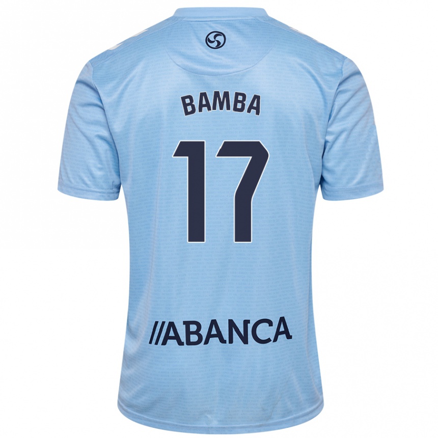 Vaikiškas Jonathan Bamba #17 Dangaus Mėlyna Namų Marškinėliai 2024/25 T-Shirt