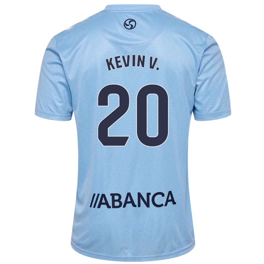 Vaikiškas Kevin Vázquez #20 Dangaus Mėlyna Namų Marškinėliai 2024/25 T-Shirt