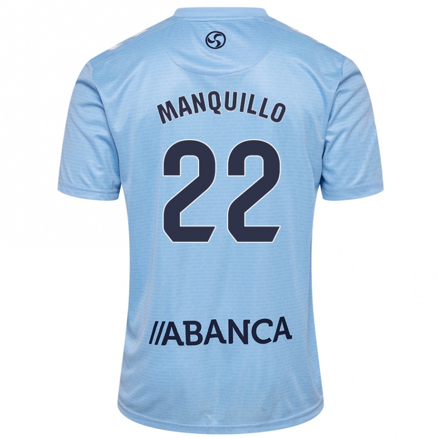 Vaikiškas Javier Manquillo #22 Dangaus Mėlyna Namų Marškinėliai 2024/25 T-Shirt