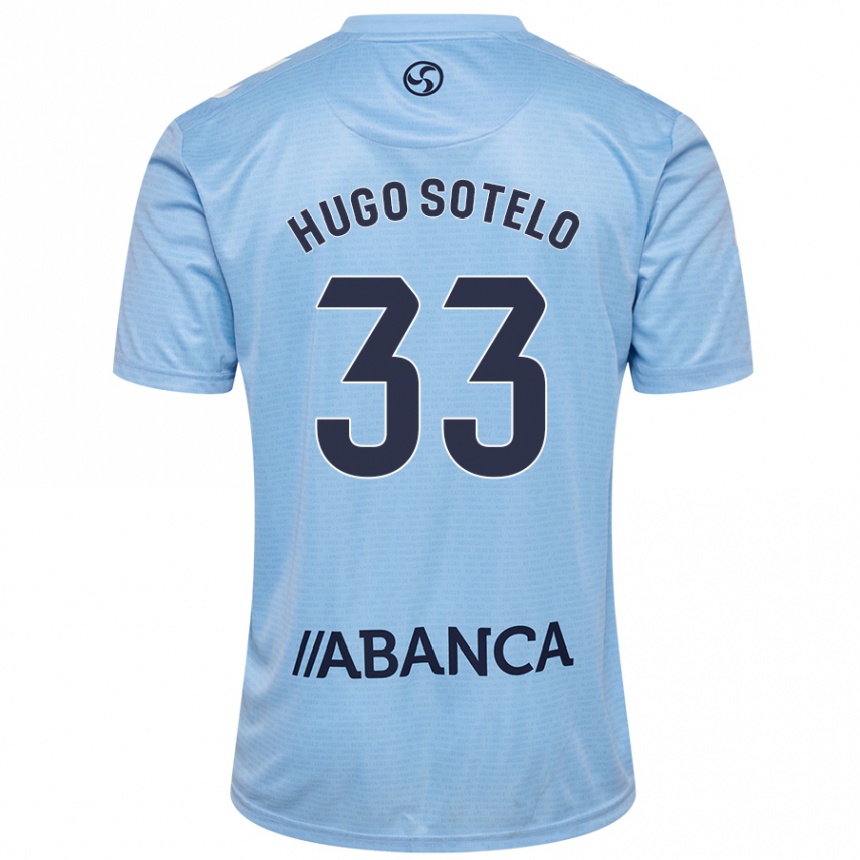 Vaikiškas Hugo Sotelo #33 Dangaus Mėlyna Namų Marškinėliai 2024/25 T-Shirt