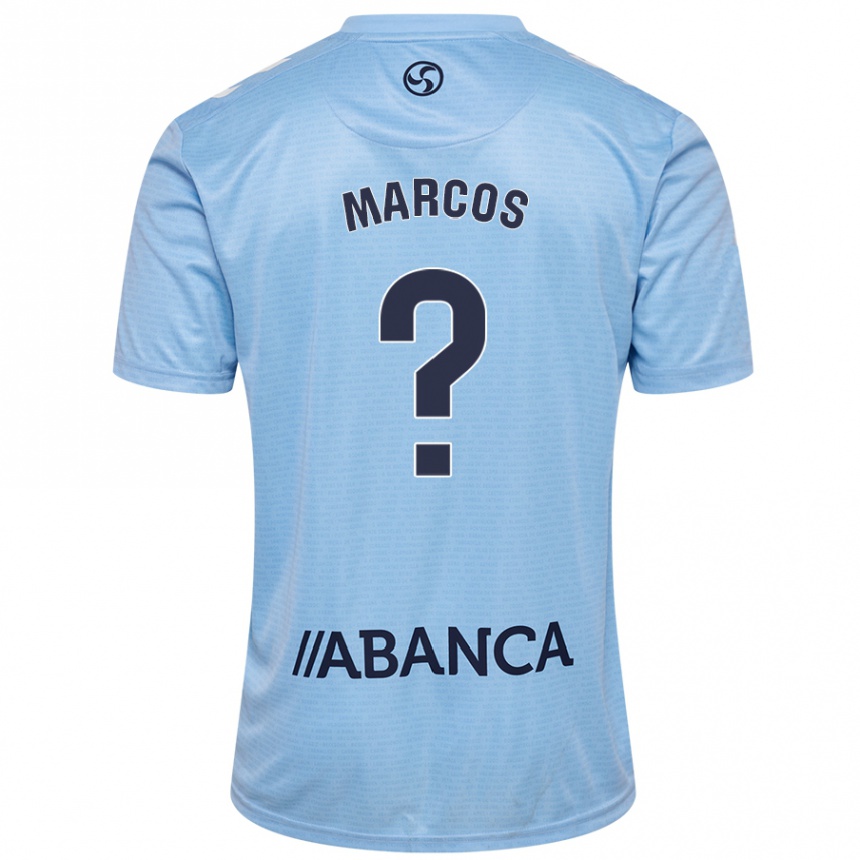 Vaikiškas Óscar Marcos #0 Dangaus Mėlyna Namų Marškinėliai 2024/25 T-Shirt