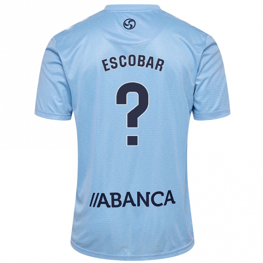 Vaikiškas Jordi Escobar #0 Dangaus Mėlyna Namų Marškinėliai 2024/25 T-Shirt