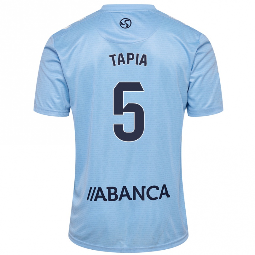 Vaikiškas Renato Tapia #5 Dangaus Mėlyna Namų Marškinėliai 2024/25 T-Shirt