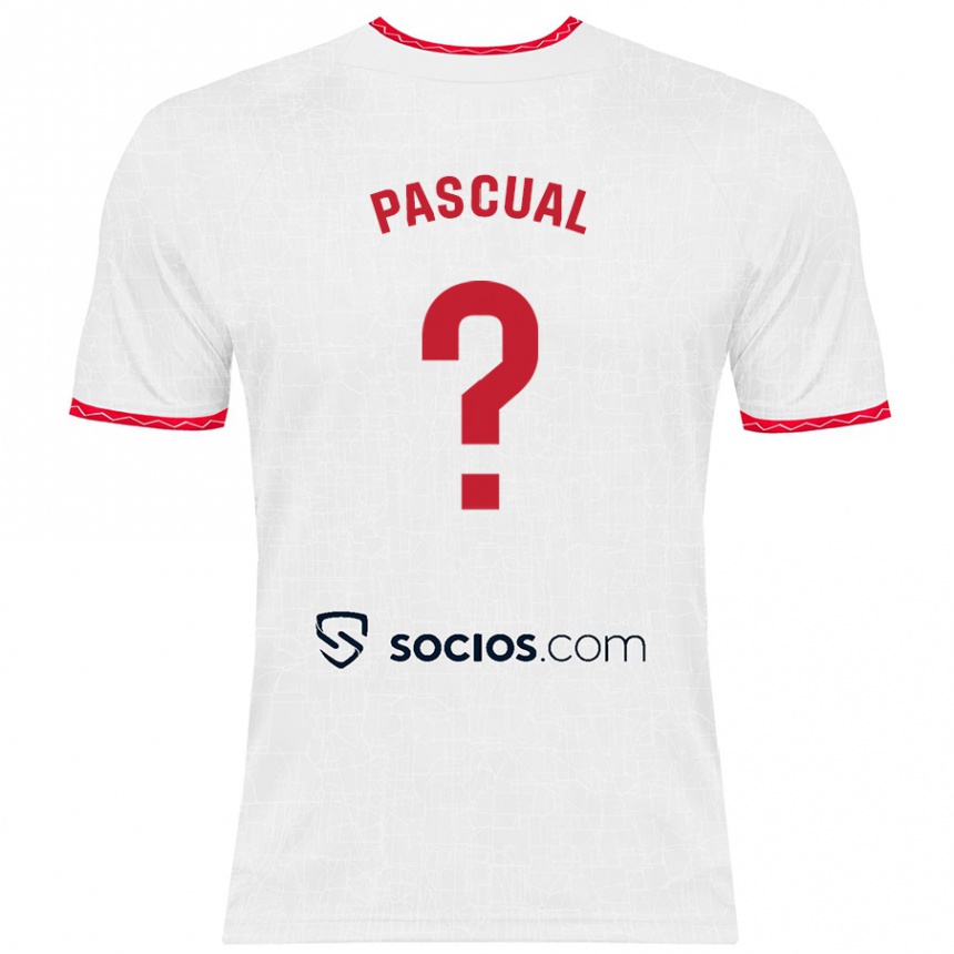 Vaikiškas Álvaro Pascual #0 Balta Raudona Namų Marškinėliai 2024/25 T-Shirt