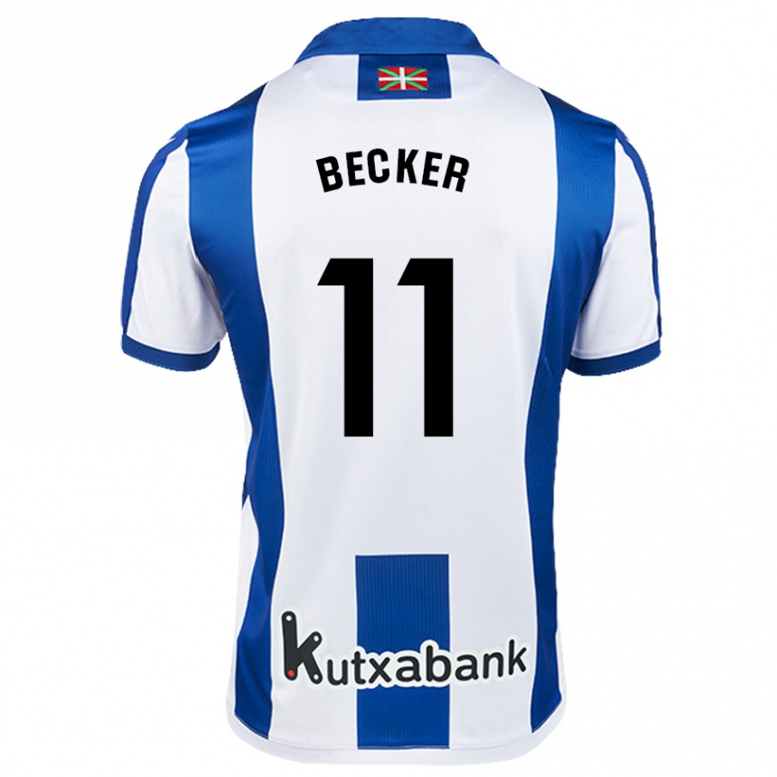 Vaikiškas Sheraldo Becker #11 Balta Mėlyna Namų Marškinėliai 2024/25 T-Shirt