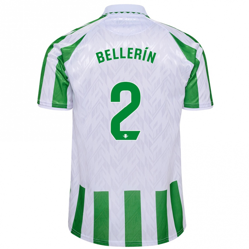 Vaikiškas Hector Bellerin #2 Žalia Baltos Juostelės Namų Marškinėliai 2024/25 T-Shirt