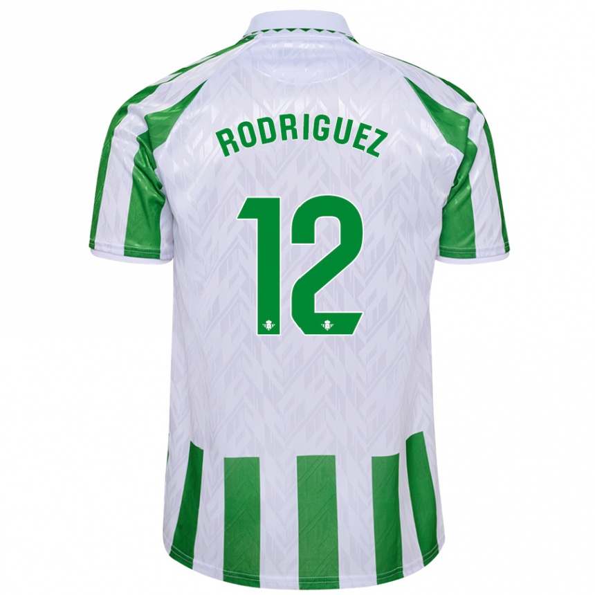 Vaikiškas Ricardo Rodríguez #12 Žalia Baltos Juostelės Namų Marškinėliai 2024/25 T-Shirt