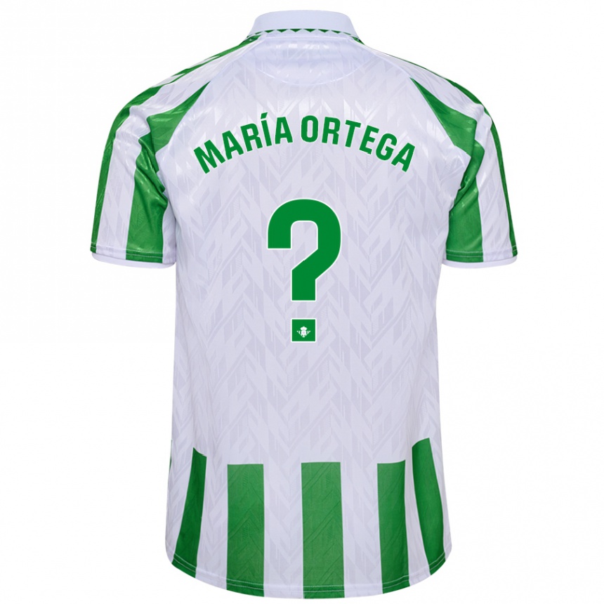 Vaikiškas José María Ortega #0 Žalia Baltos Juostelės Namų Marškinėliai 2024/25 T-Shirt