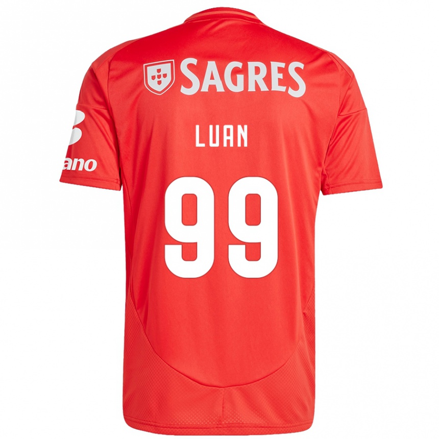 Vaikiškas Luan #99 Raudona Balta Namų Marškinėliai 2024/25 T-Shirt