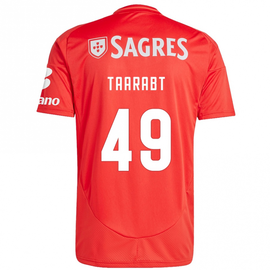 Vaikiškas Adel Taarabt #49 Raudona Balta Namų Marškinėliai 2024/25 T-Shirt