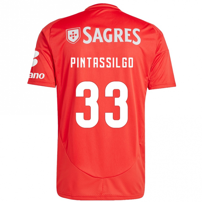 Vaikiškas Lara Pintassilgo #33 Raudona Balta Namų Marškinėliai 2024/25 T-Shirt