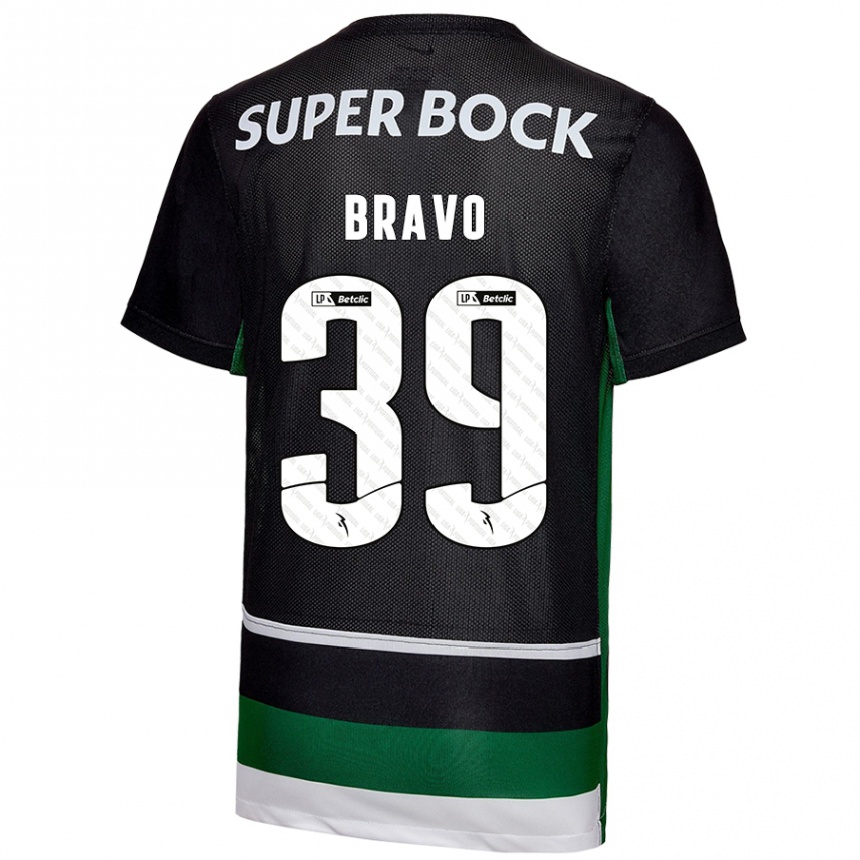 Vaikiškas Bravo #39 Juoda Balta Žalia Namų Marškinėliai 2024/25 T-Shirt