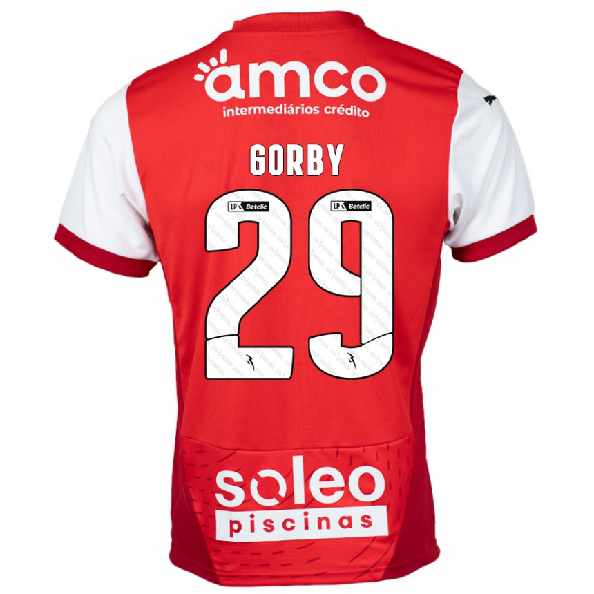 Vaikiškas Gorby #29 Raudona Balta Namų Marškinėliai 2024/25 T-Shirt