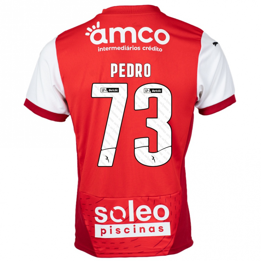 Vaikiškas Zé Pedro #73 Raudona Balta Namų Marškinėliai 2024/25 T-Shirt