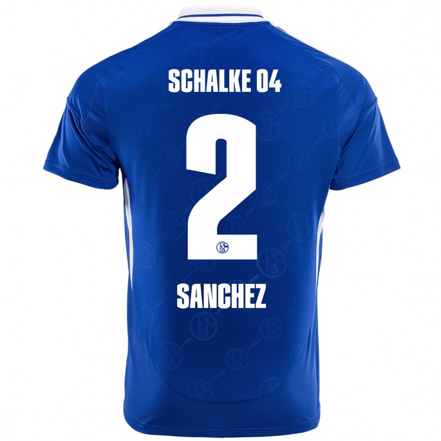 Vaikiškas Felipe Sánchez #2 Karališkoji Mėlyna Namų Marškinėliai 2024/25 T-Shirt