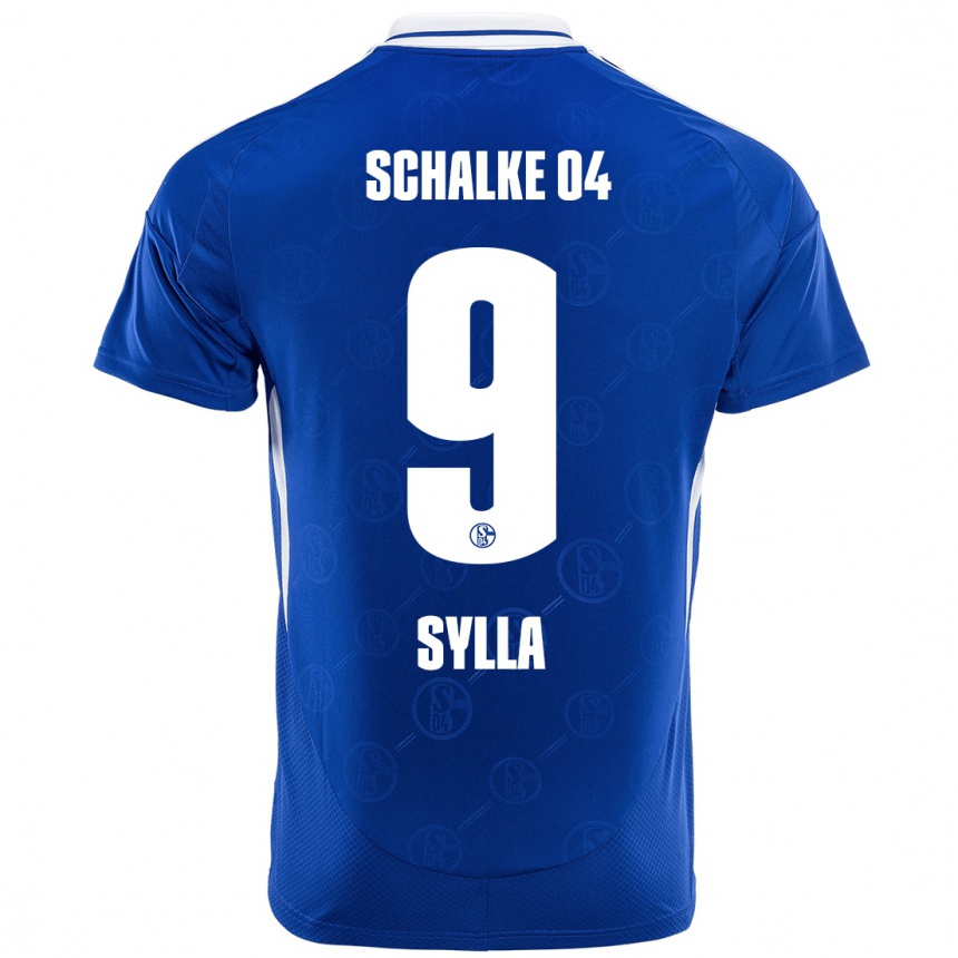 Vaikiškas Moussa Sylla #9 Karališkoji Mėlyna Namų Marškinėliai 2024/25 T-Shirt