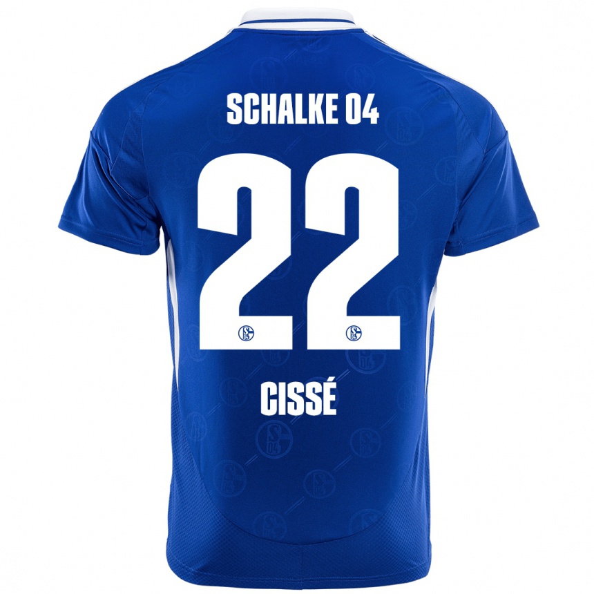 Vaikiškas Ibrahima Cissé #22 Karališkoji Mėlyna Namų Marškinėliai 2024/25 T-Shirt