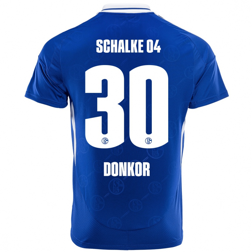 Vaikiškas Anton Donkor #30 Karališkoji Mėlyna Namų Marškinėliai 2024/25 T-Shirt