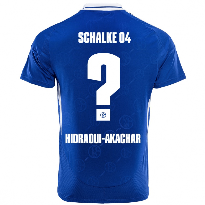 Vaikiškas Yassin Hidraoui-Akachar #0 Karališkoji Mėlyna Namų Marškinėliai 2024/25 T-Shirt