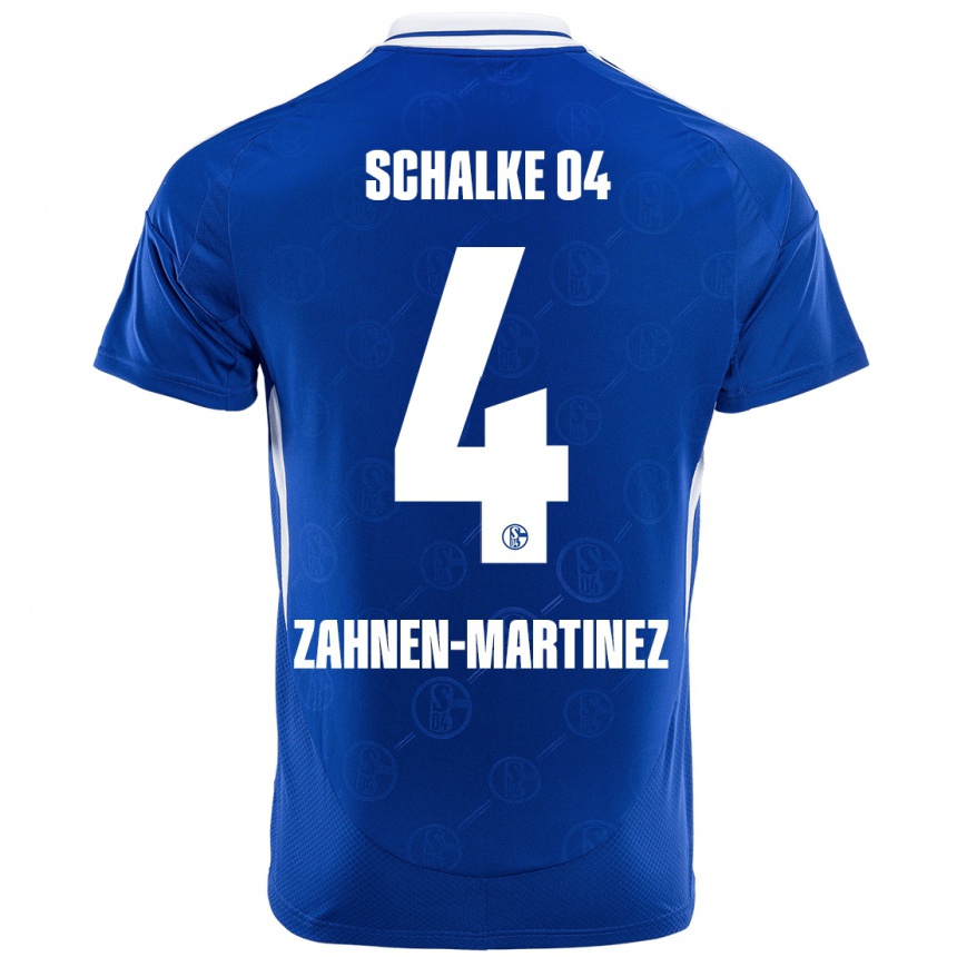 Vaikiškas Pablo Zahnen-Martinez #4 Karališkoji Mėlyna Namų Marškinėliai 2024/25 T-Shirt