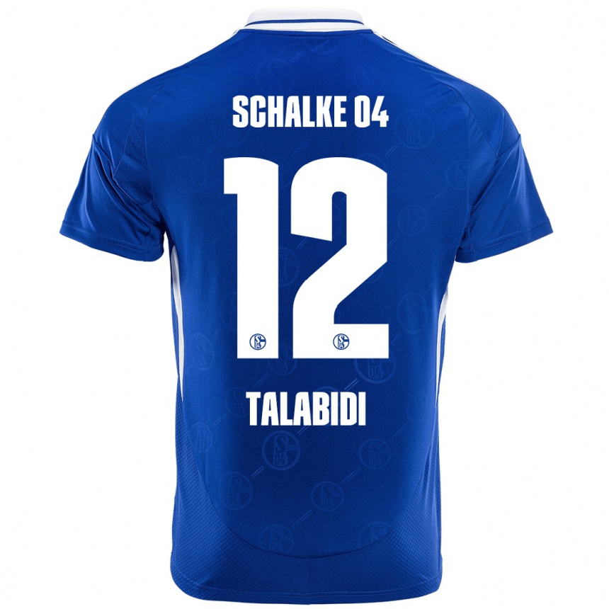 Vaikiškas Malik Talabidi #12 Karališkoji Mėlyna Namų Marškinėliai 2024/25 T-Shirt