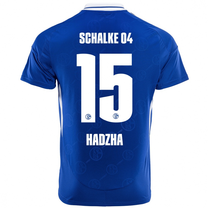 Vaikiškas Nedzhib Hadzha #15 Karališkoji Mėlyna Namų Marškinėliai 2024/25 T-Shirt