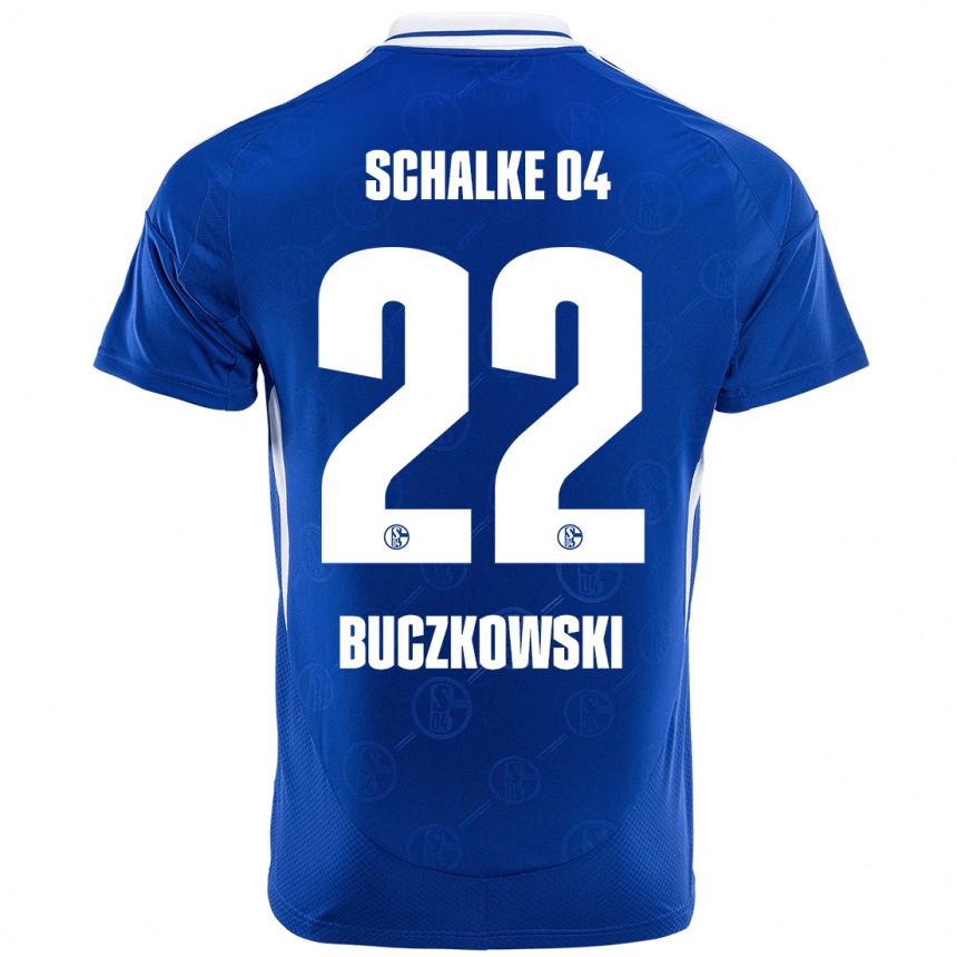 Vaikiškas Philip Buczkowski #22 Karališkoji Mėlyna Namų Marškinėliai 2024/25 T-Shirt