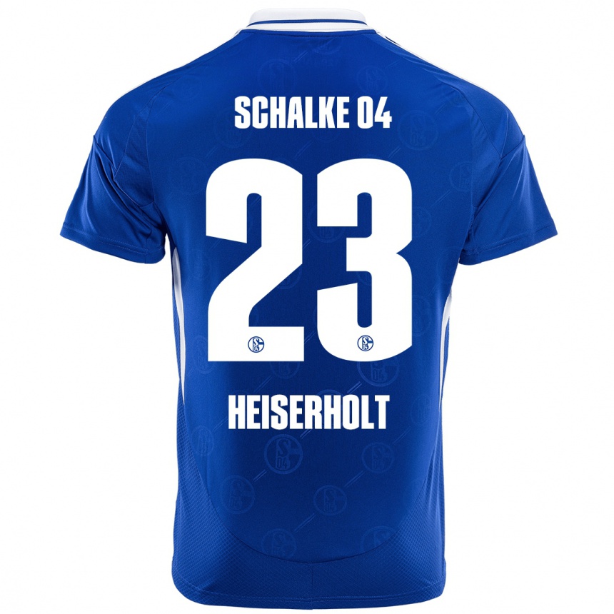 Vaikiškas Finn Heiserholt #23 Karališkoji Mėlyna Namų Marškinėliai 2024/25 T-Shirt