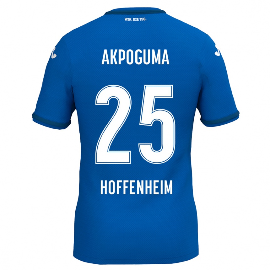 Vaikiškas Kevin Akpoguma #25 Karališkoji Mėlyna Namų Marškinėliai 2024/25 T-Shirt