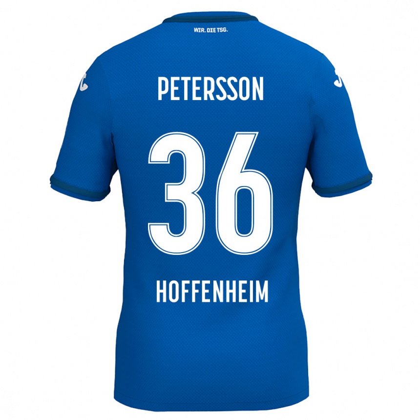 Vaikiškas Lúkas Petersson #36 Karališkoji Mėlyna Namų Marškinėliai 2024/25 T-Shirt