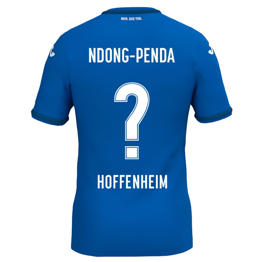 Vaikiškas Maxime Ndong-Penda #0 Karališkoji Mėlyna Namų Marškinėliai 2024/25 T-Shirt