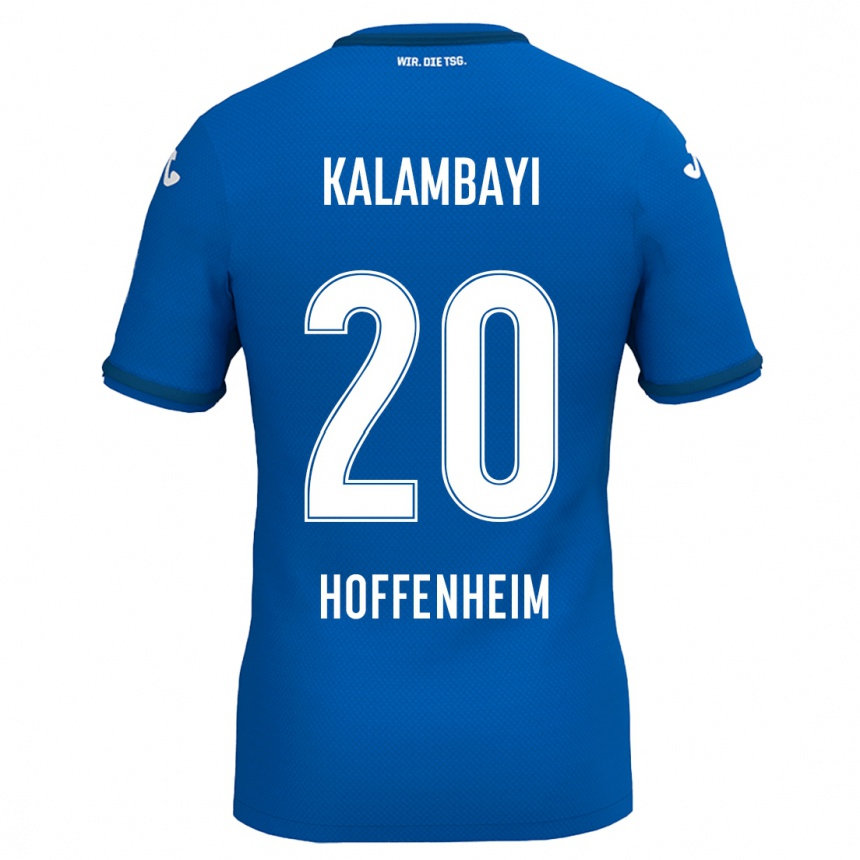 Vaikiškas Simon Kalambayi #20 Karališkoji Mėlyna Namų Marškinėliai 2024/25 T-Shirt