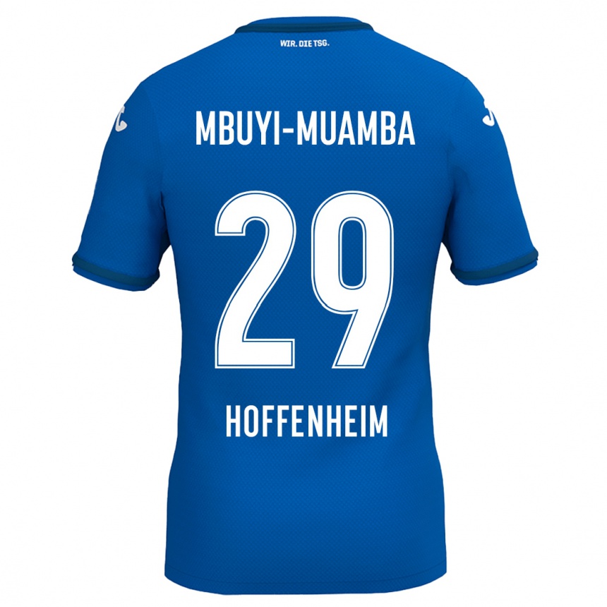 Vaikiškas Hubert Mbuyi-Muamba #29 Karališkoji Mėlyna Namų Marškinėliai 2024/25 T-Shirt