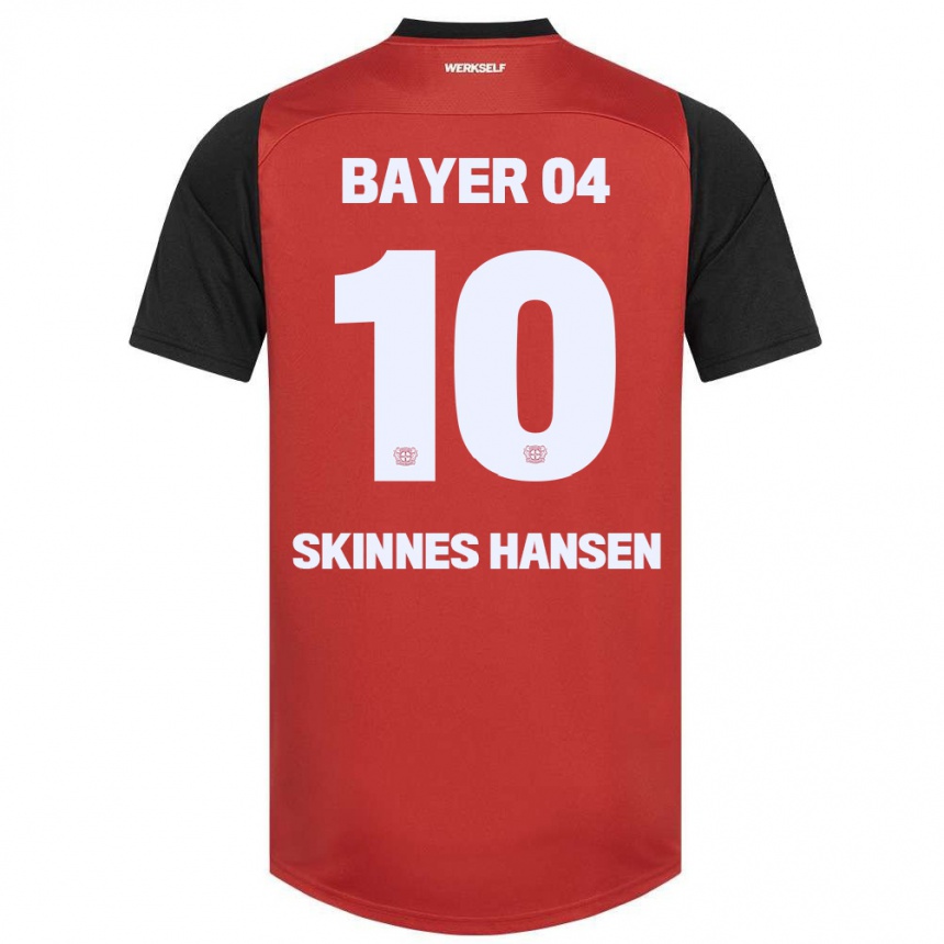 Vaikiškas Synne Skinnes Hansen #10 Raudona Juoda Namų Marškinėliai 2024/25 T-Shirt