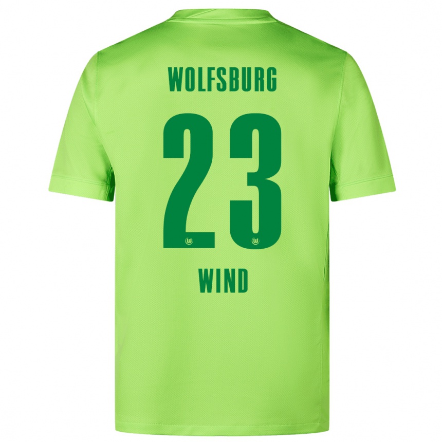 Vaikiškas Jonas Wind #23 Fluorescencinė Žalia Namų Marškinėliai 2024/25 T-Shirt