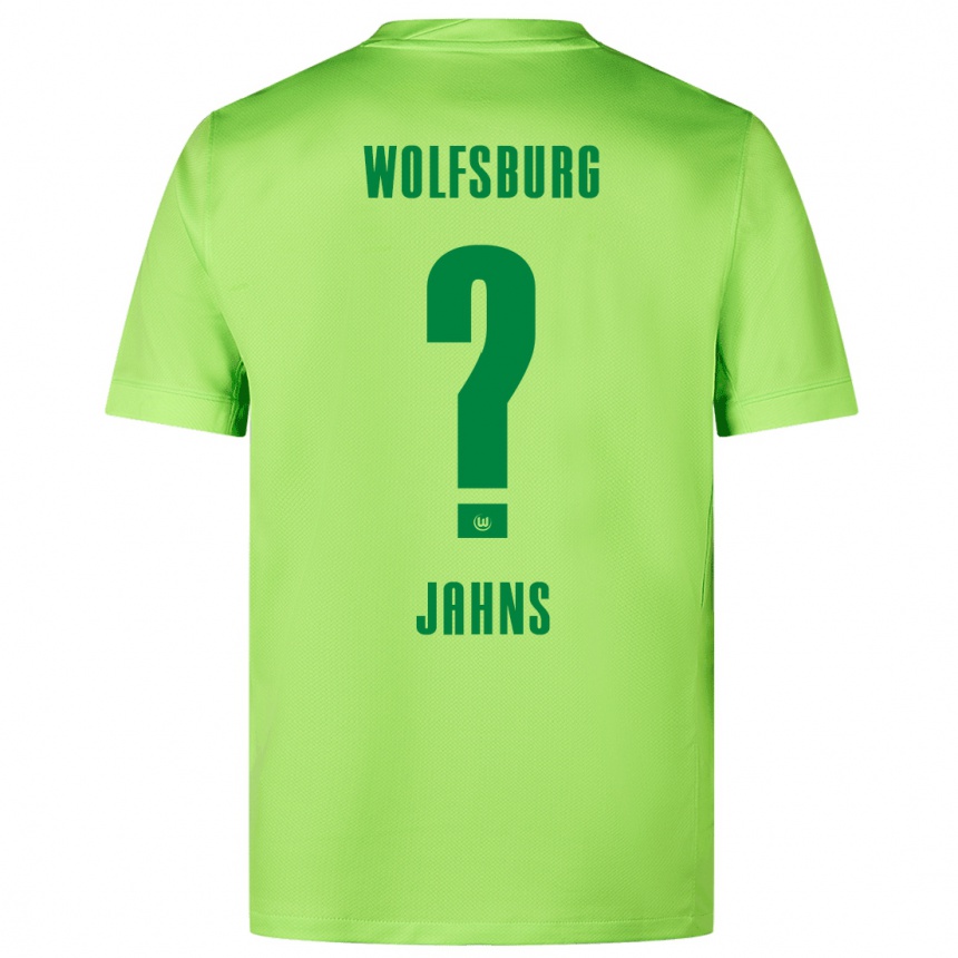 Vaikiškas Stefan Jahns #0 Fluorescencinė Žalia Namų Marškinėliai 2024/25 T-Shirt